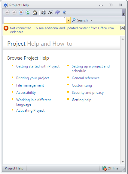 شروع کار با نرمافزار MS Project 2010